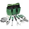 8-Piece Garden Tool Set with Storage Tote Bag by TURBRO 1 8-Piece Garden Tool Set with Storage Tote Bag by TURBRO -GARDEN TOOLS Shop green turbro garden tool sets hs601 64 1000