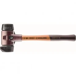 Simplex 60 3.5 lbs. Mallet with Black Rubber and STAND-UP Black Rubber Inserts by Halder