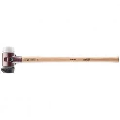 Simplex 4 lbs. Mallet with 60 Long Handle, Superplastic, STAND-UP Black Rubber Inserts by Halder