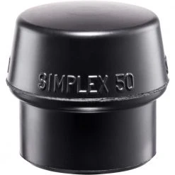Simplex 100 Replacement Face Insert, Black Rubber by Halder