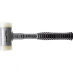 Supercraft 25 Dead Blow 0.85 lbs. Nylon Hammer with 10.63 Metal Handle Rubber Grip by Halder