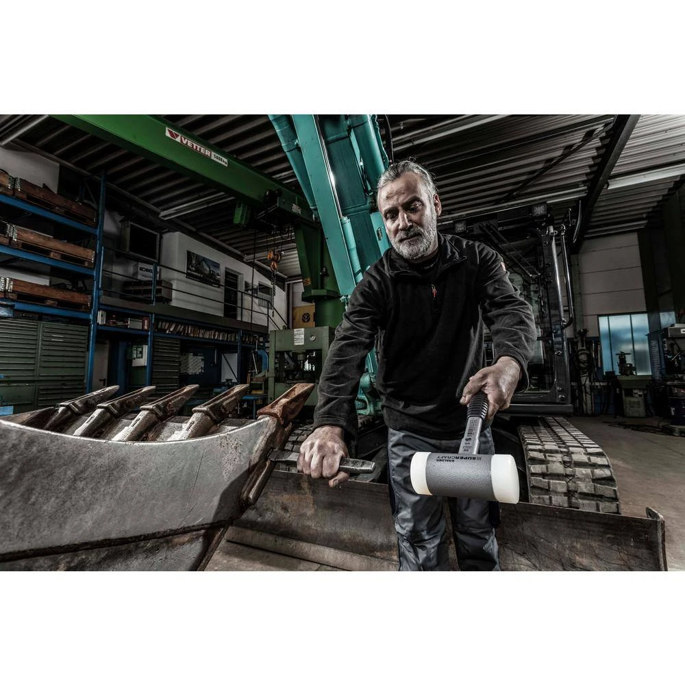 Supercraft 40 Dead Blow 1.78 lbs. Nylon Hammer with 12.01 Metal Handle Rubber Grip by Halder 10 Supercraft 40 Dead Blow 1.78 lbs. Nylon Hammer with 12.01 Metal Handle Rubber Grip by Halder - Image 8