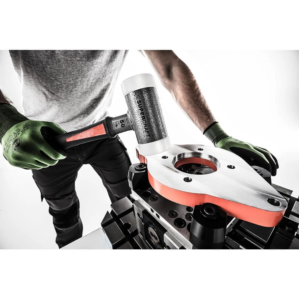 Supercraft 40 Dead Blow 1.74 lbs. Nylon Hammer with 14.57 in. Rubberized Fiberglass Handle by Halder 4 Supercraft 40 Dead Blow 1.74 lbs. Nylon Hammer with 14.57 in. Rubberized Fiberglass Handle by Halder - Image 2