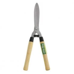 19 in. High Carbon Steel Blade Hedge Shears with Wood Handles by HB Smith