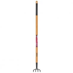 51 in. L Wood Handle 4-Tine Cultivator by Husky