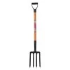 28 in. Short Wood Handle 4-Tine Spading Fork with D -Grip by Husky -GARDEN TOOLS Shop husky garden forks 618034 64 1000