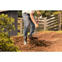 28 in. D-Grip Short Wood Handle 4-Tine Spading Garden Fork by Husky 10 28 in. D-Grip Short Wood Handle 4-Tine Spading Garden Fork by Husky -GARDEN TOOLS Shop husky garden forks 77118 950 1f 1000