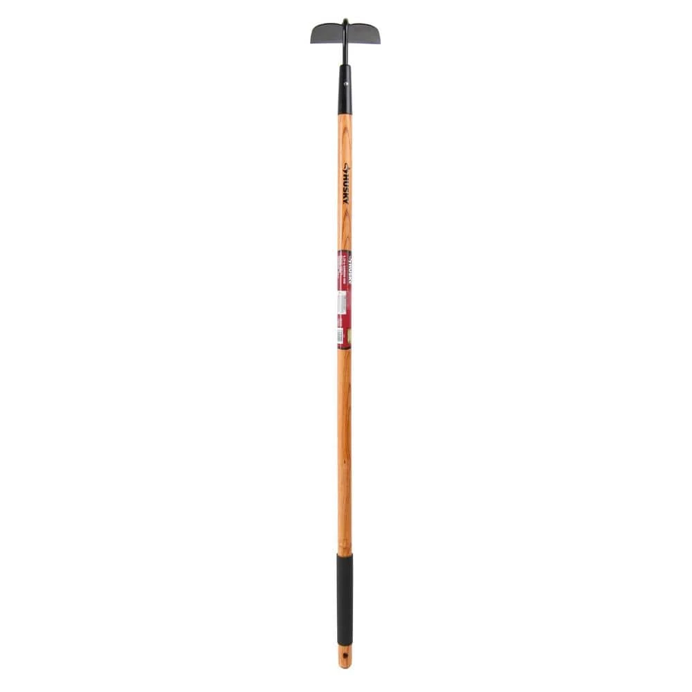 51 in. L Wood Handle 6.25 in. Garden Hoe with Grip by Husky 3 51 in. L Wood Handle 6.25 in. Garden Hoe with Grip by Husky