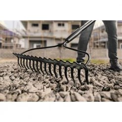 57 in. Fiberglass Handle 16-Tines Bow Rake by Husky -GARDEN TOOLS Shop husky landscaping rakes 77105 941 1f 1000