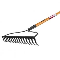 57 in. Wood Handle 16-Tine Bow Rake by Husky -GARDEN TOOLS Shop husky landscaping rakes 77105 942 c3 1000