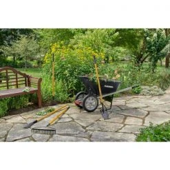 57 in. Wood Handle 16-Tine Bow Rake by Husky -GARDEN TOOLS Shop husky landscaping rakes 77105 942 fa 1000