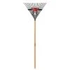 53 in. Long Wood Handle 22 in. Steel Leaf Rake by Husky 2 53 in. Long Wood Handle 22 in. Steel Leaf Rake by Husky -GARDEN TOOLS Shop husky leaf rakes 77844 950 64 1000