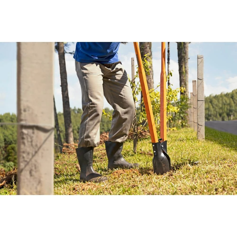 47 in. L Wood Handle Carbon Steel Post Hole Digger with Grip by Husky 7 47 in. L Wood Handle Carbon Steel Post Hole Digger with Grip by Husky - Image 5