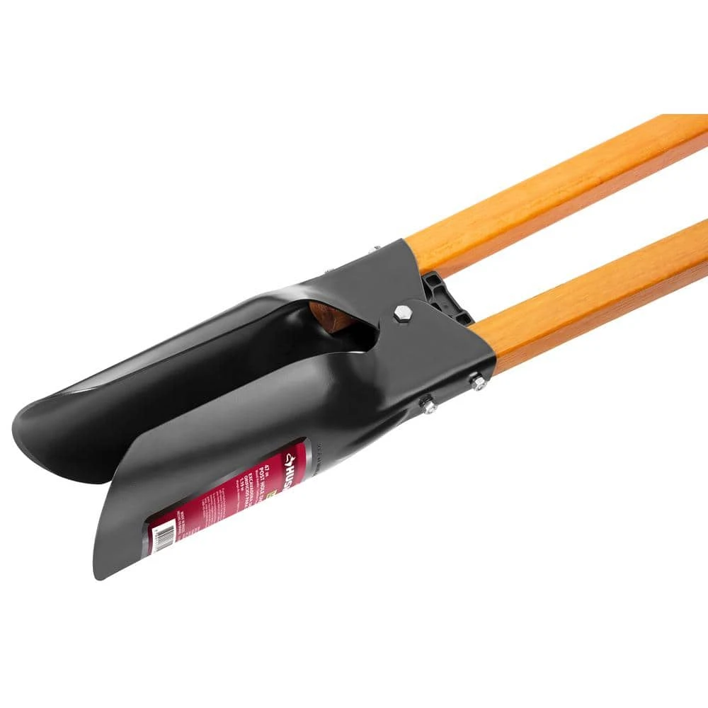47 in. L Wood Handle Carbon Steel Post Hole Digger with Grip by Husky 4 47 in. L Wood Handle Carbon Steel Post Hole Digger with Grip by Husky - Image 2