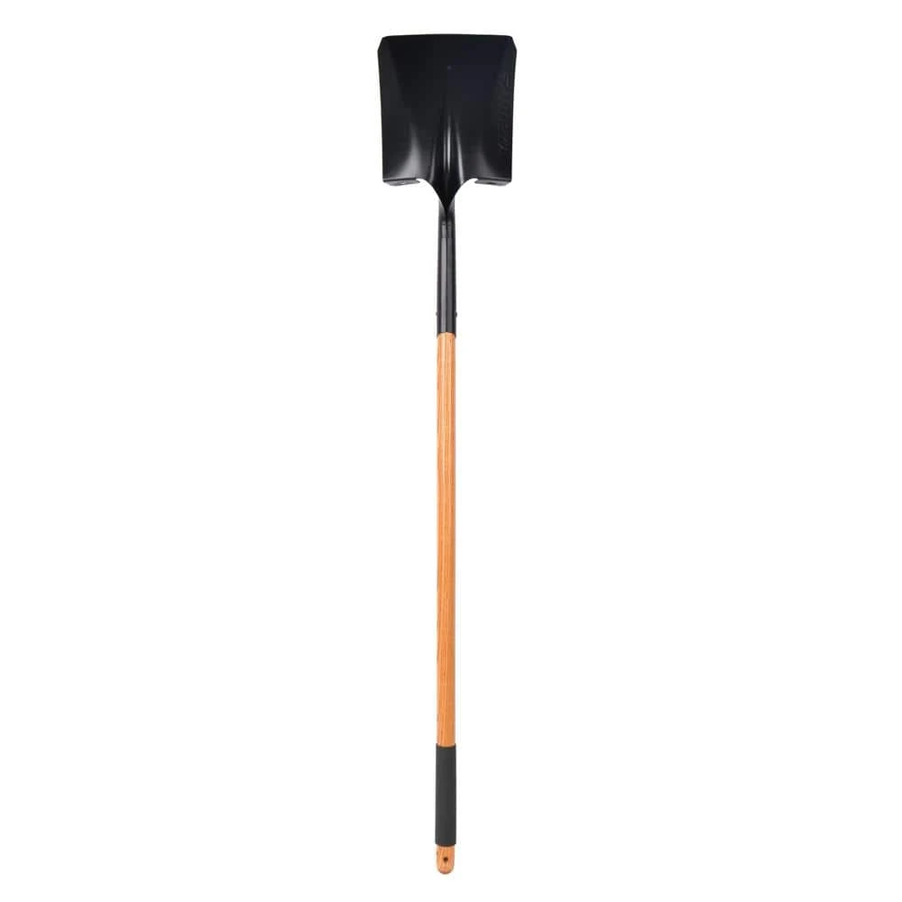 47 in. L Wood Handle Steel Transfer Shovel with Grip by Husky 4 47 in. L Wood Handle Steel Transfer Shovel with Grip by Husky - Image 2