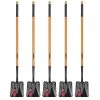 5-Piece 47 in. L Wood Handle Carbon Steel Transfer Shovel with Grip Garden Tool Set by Husky -GARDEN TOOLS Shop husky shovels 78115 942 64 1000