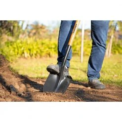 5-Piece 47 in. L Wood Handle Carbon Steel Digging Shovel with Grip Garden Tool Set by Husky -GARDEN TOOLS Shop husky shovels 78115 944 44 1000