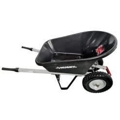 6 cu. ft. Plastic Wheelbarrow by Husky