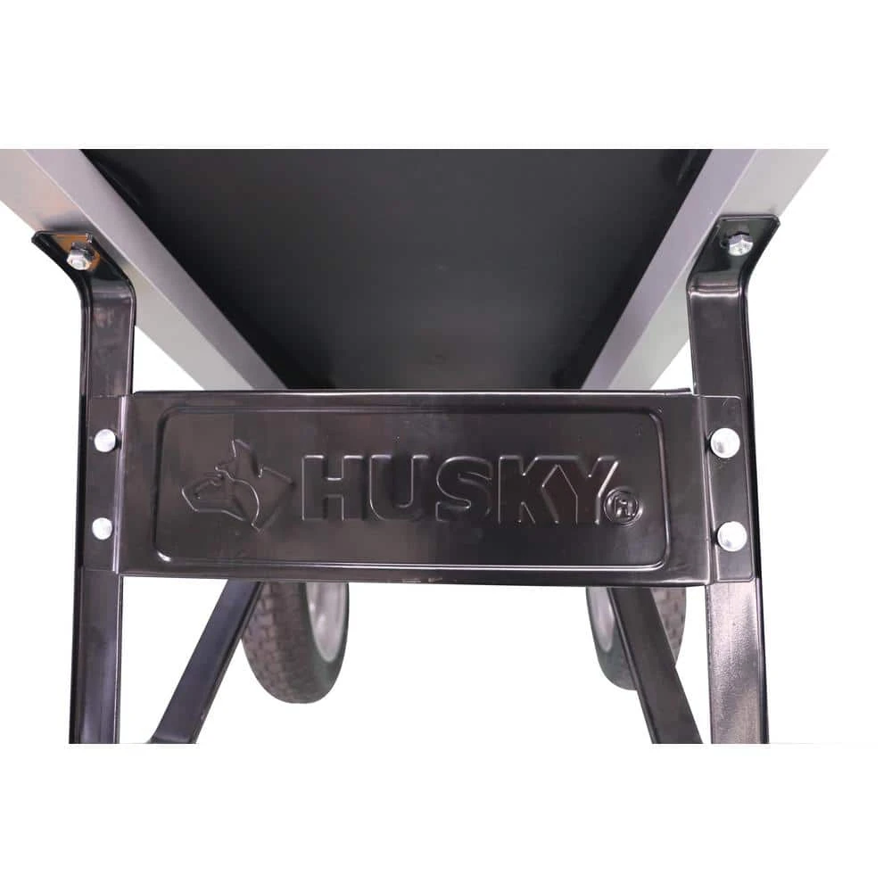 Husky 6 cu. ft. Poly Wheelbarrow with Dual Flat Free Tires 6 Husky 6 cu. ft. Poly Wheelbarrow with Dual Flat Free Tires - Image 4