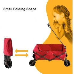 3.67 cu. ft. Fabric Utility Folding Wagon Garden Cart by itapo -GARDEN TOOLS Shop itapo garden carts jr w32137290 fa 1000