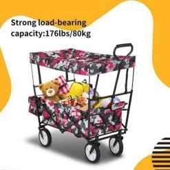 3.5 cu.ft. Collapsible Fabric Wagon Garden Cart Camouflage Pink by itapo -GARDEN TOOLS Shop itapo garden carts s b59308720 1f 1000