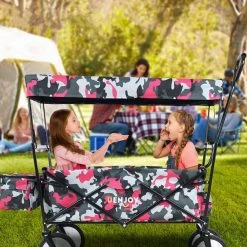 3.5 cu.ft. Collapsible Fabric Wagon Garden Cart Camouflage Pink by itapo -GARDEN TOOLS Shop itapo garden carts s b59308720 76 1000