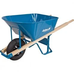6 cu. ft. Heavy Gauge Folded Steel Wheelbarrow by Jackson