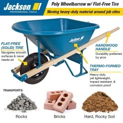 5.75 cu. ft. Heavy Duty Corrosion-Proof Poly Wheelbarrow by Jackson -GARDEN TOOLS Shop jackson wheelbarrows mp575ffbb 40 1000