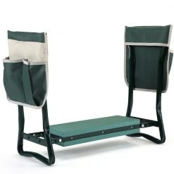 Garden Kneeler and Seat Bench with 2 Tool Pouches by JAXPETY
