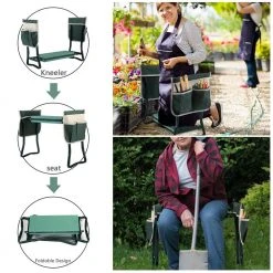 Garden Kneeler and Seat Bench with 2 Tool Pouches by JAXPETY 16 Garden Kneeler and Seat Bench with 2 Tool Pouches by JAXPETY -GARDEN TOOLS Shop jaxpety gardening tool accessories hg61l1182 76 1000