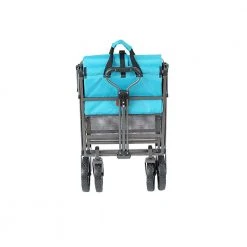 Heavy-Duty Double Decker Collapsible Yard Cart Wagon, Light Blue by Mac Sports -GARDEN TOOLS Shop mac sports garden carts mac dd 107 blue 4f 1000