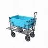 Heavy-Duty Double Decker Collapsible Yard Cart Wagon, Light Blue by Mac Sports