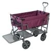 Heavy-Duty Steel Double Decker Collapsible Yard Cart Wagon, Purple by Mac Sports -GARDEN TOOLS Shop mac sports garden carts mac dd 109 64 1000