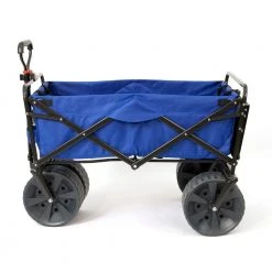 7 cu. ft. Fabric Collapsible All Terrain Beach Utility Wagon Garden Cart with Table, Blue by Mac Sports -GARDEN TOOLS Shop mac sports garden carts mac wtcb 107 blue table 4f 1000