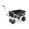 Heavy-Duty All Terrain Folding Multi Utility Beach Wagon, Black Dots by Mac Sports -GARDEN TOOLS Shop mac sports garden carts mac wtcb 113 64 1000