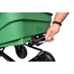 3 cu. ft. Steel Garden Cart Folding Wagon Green Color with 10 in. Pneumatic Tires by maocao hoom -GARDEN TOOLS Shop maocao hoom garden carts dj c w22721201 4f 1000