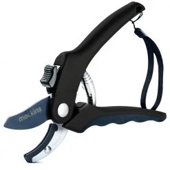 Professional Stainless Steel Heavy-Duty Black Garden Anvil Pruning Shears by Mockins