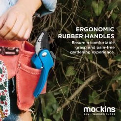 Professional Stainless Steel Heavy-Duty Garden Blue Anvil Pruning Shears by Mockins 14 Professional Stainless Steel Heavy-Duty Garden Blue Anvil Pruning Shears by Mockins -GARDEN TOOLS Shop mockins pruning shears mganvlblu33 fa 1000
