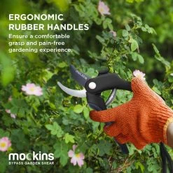 Professional Stainless Steel Heavy-Duty Black Garden Bypass Pruning Shears by Mockins 14 Professional Stainless Steel Heavy-Duty Black Garden Bypass Pruning Shears by Mockins -GARDEN TOOLS Shop mockins pruning shears mgbypablk34 fa 1000