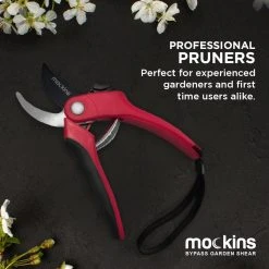 Professional Stainless Steel Heavy-Duty Red Garden Bypass Pruning Shears by Mockins 14 Professional Stainless Steel Heavy-Duty Red Garden Bypass Pruning Shears by Mockins -GARDEN TOOLS Shop mockins pruning shears mgbypared36 1f 1000