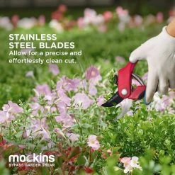 Professional Stainless Steel Heavy-Duty Red Garden Bypass Pruning Shears by Mockins 17 Professional Stainless Steel Heavy-Duty Red Garden Bypass Pruning Shears by Mockins -GARDEN TOOLS Shop mockins pruning shears mgbypared36 76 1000