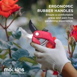 Professional Stainless Steel Heavy-Duty Red Garden Bypass Pruning Shears by Mockins 16 Professional Stainless Steel Heavy-Duty Red Garden Bypass Pruning Shears by Mockins -GARDEN TOOLS Shop mockins pruning shears mgbypared36 fa 1000