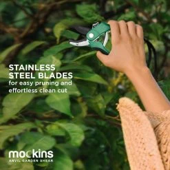 Professional Stainless Steel Heavy-Duty Garden Anvil Pruning Shears by Mockins -GARDEN TOOLS Shop mockins pruning shears mgshearan27 fa 1000