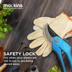 Professional Stainless Steel Heavy-Duty Blue Garden Bypass Pruning Shears by Mockins 15 Professional Stainless Steel Heavy-Duty Blue Garden Bypass Pruning Shears by Mockins -GARDEN TOOLS Shop mockins pruning shears mgshearbpblu32 76 1000
