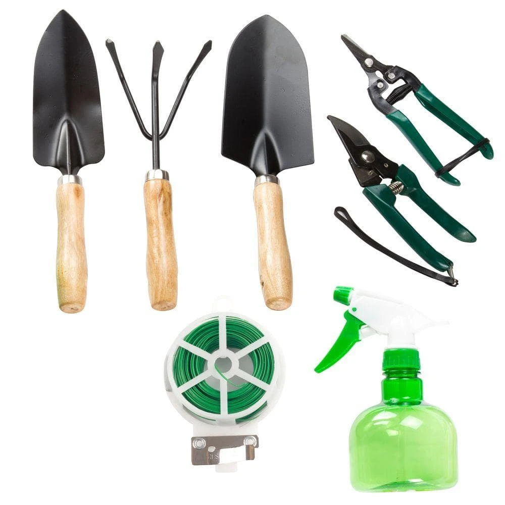 8.25 in. Garden Tool and Tote Set (8-Piece) by Pure Garden 5 8.25 in. Garden Tool and Tote Set (8-Piece) by Pure Garden - Image 3