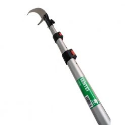 Sentei 15.4 in. Chrome-Plated Hayauchi Steel Silky Blade with 16 ft. Pole 3-Section Telescoping Aluminum Pole Saw by Notch