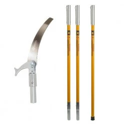 15 in. Steel Blade 18 ft. Pole Fiberglass Pole Saw Set by Notch