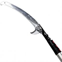 Nobasu 16.5 in. Chrome-Plated Hayate Steel Silky Blade with 20 ft. Pole 4-Section Telescoping Aluminum Pole Saw by Notch -GARDEN TOOLS Shop notch pruning saws 4373 42 4f 1000