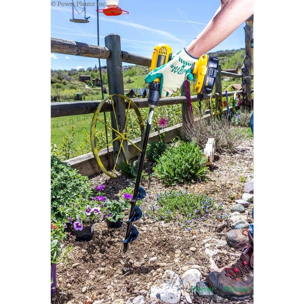 USA 24 in. x 3 in. Multi-Purpose Bulb Plant Auger by Power Planter 5 USA 24 in. x 3 in. Multi-Purpose Bulb Plant Auger by Power Planter - Image 3