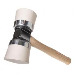 #3 Double-Cap White Mallet by POWERNAIL